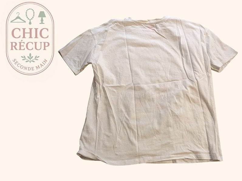 T-shirt Zara - M - Blanc - Paval-70