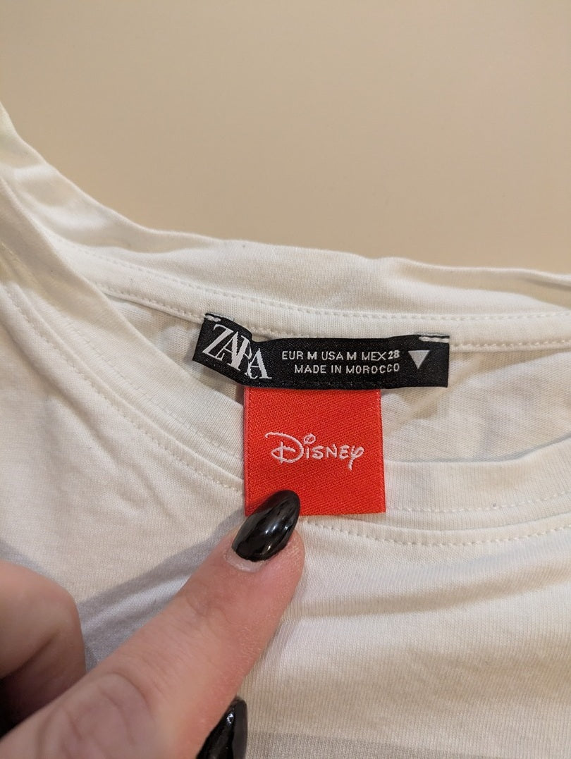 T-shirt Zara - M - Blanc - Paval-70