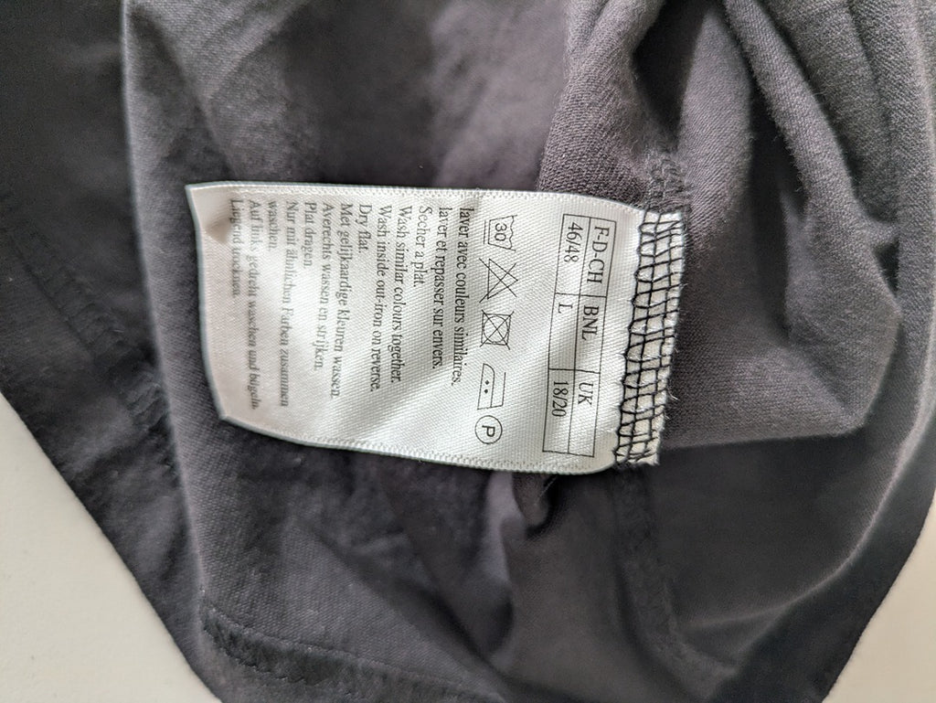 T-shirt manches longues Damart - L - Gris - Broderie