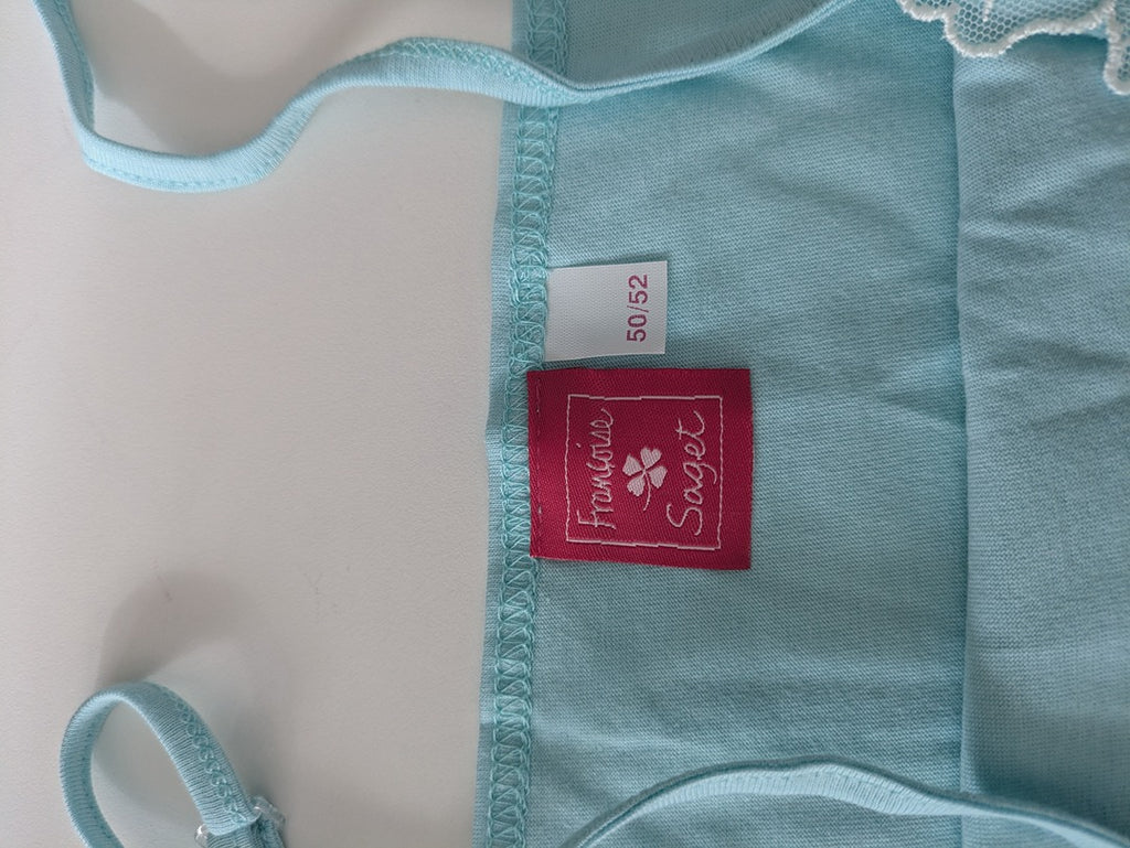 Caraco Françoise Saget - 50 - Bleu - 100% Coton