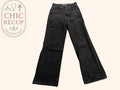 Pantalon à Jambes Large Zara - 34 - Noir - Mache-35