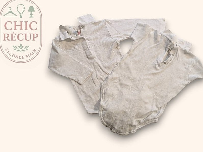 Body bébé blanc 18 mois 100% coton Fiorucci
