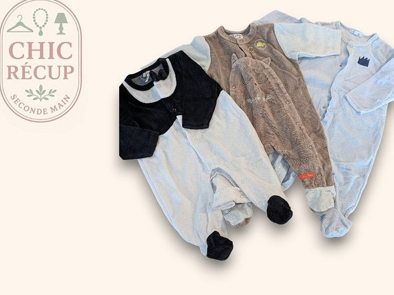 Lot De Vêtements Sucre D'orge - 1-3 Mois - Bleu Clair - Erbul-7