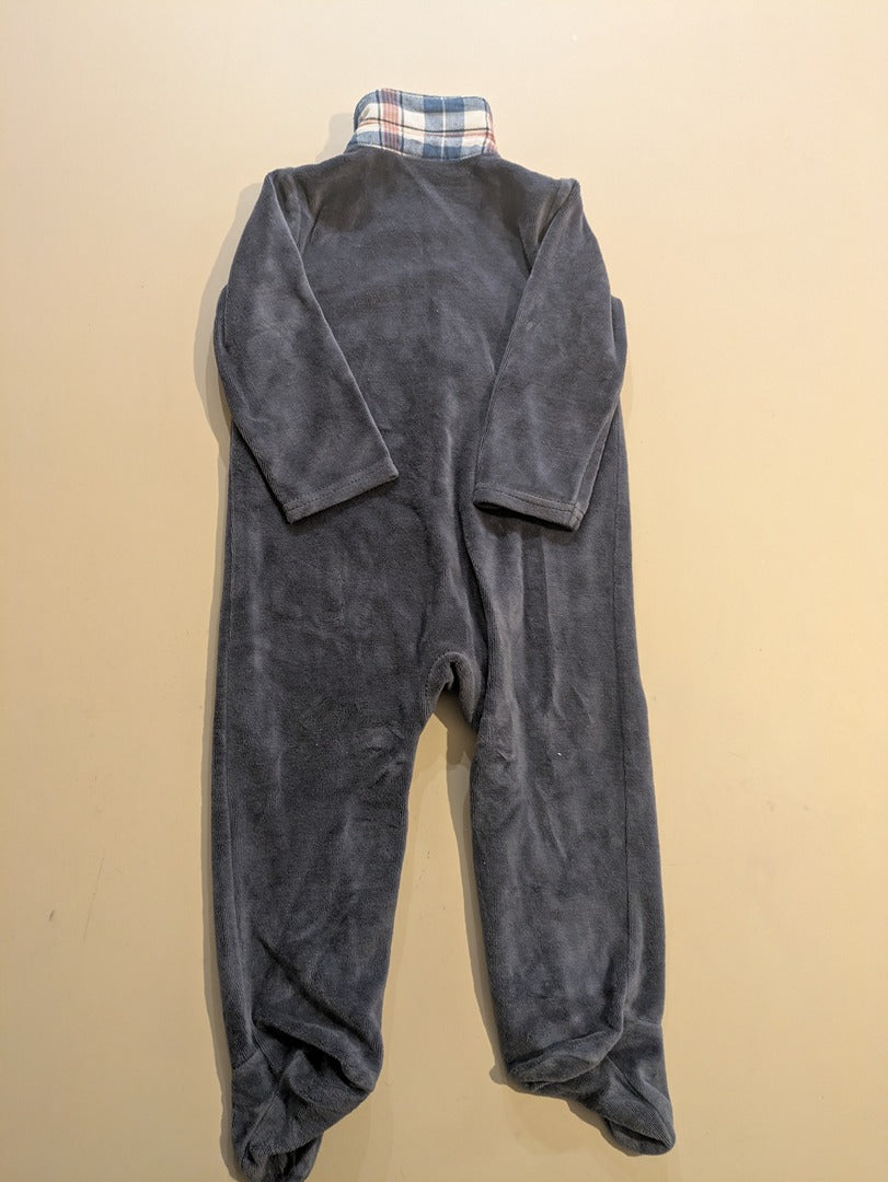 Pyjamas Une Piece Tape à l'œil - 18-24 Mois - Gris - Erbul-88
