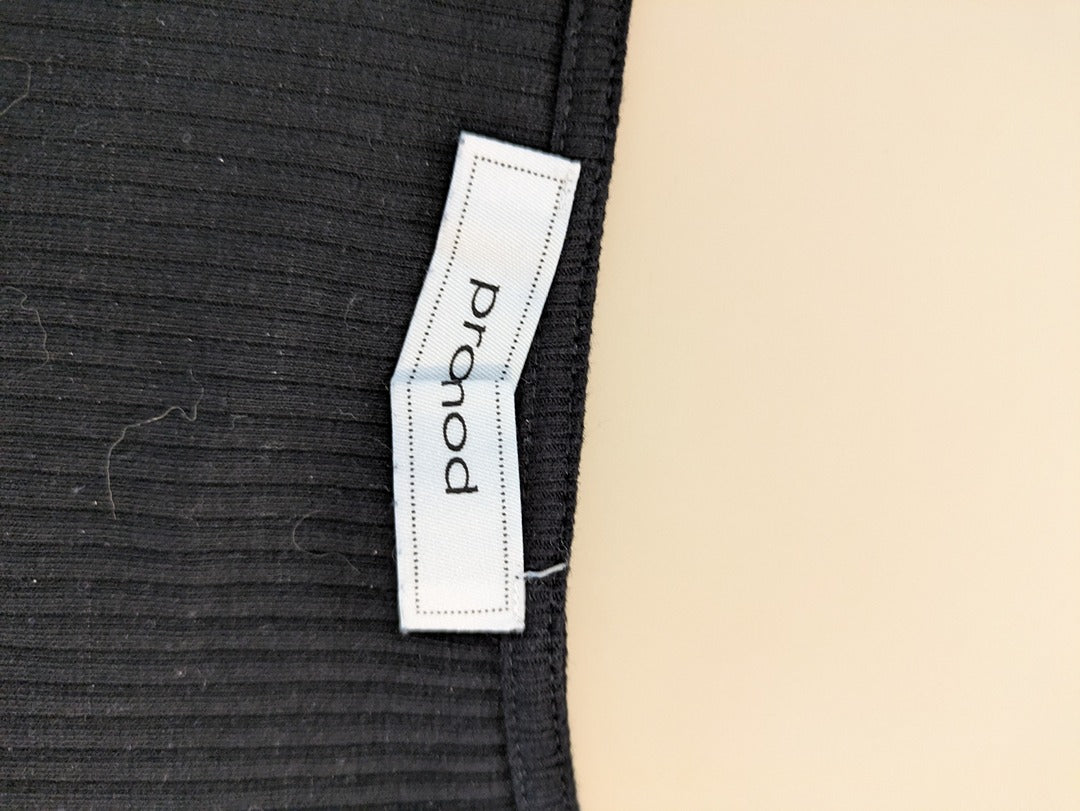 Top Promod - L - Noir - Côtelé