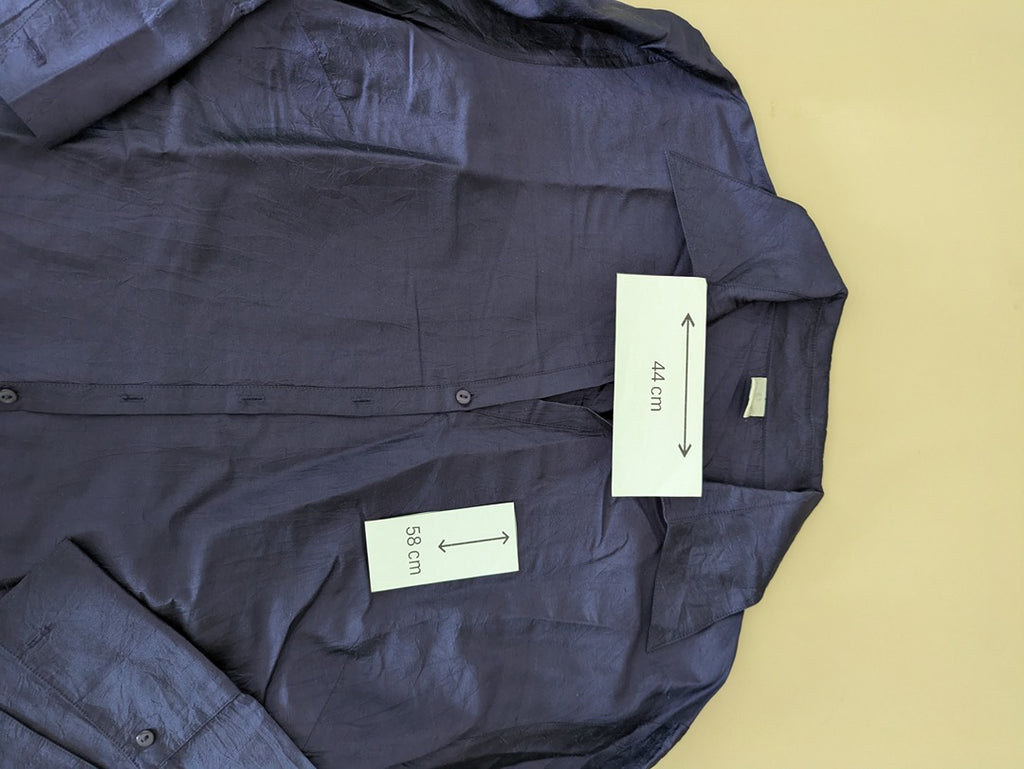 Chemise Camaïeu - 42 - Bleu - 100% Soie