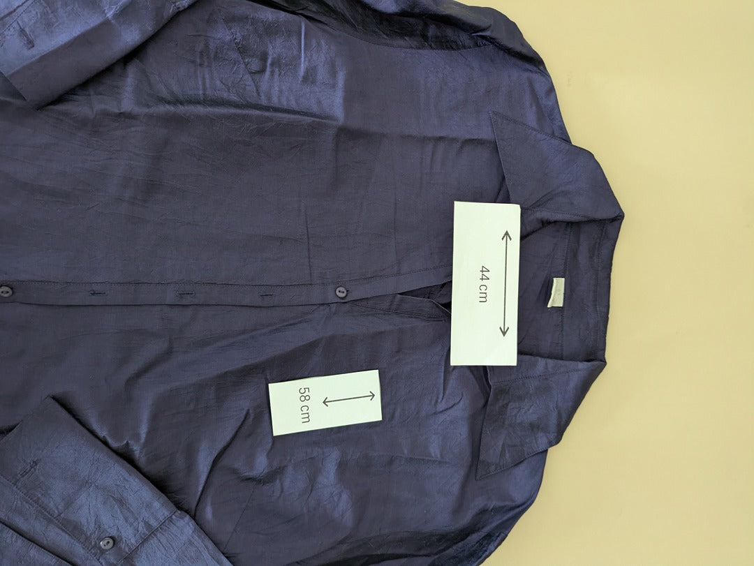 Chemise Camaïeu - 42 - Bleu - 100% Soie