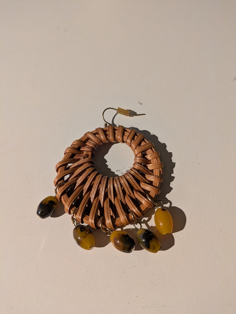 Boucle D'oreille Sans Marque - M - Marron - Lubel-54
