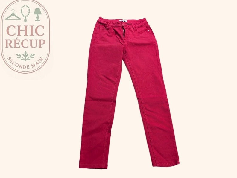 Pantalon slim Morgan - 38 - Rouge - Polia