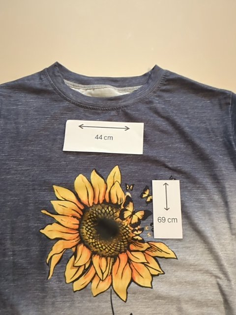 T-shirt - Sans Marque - Xxl - Bleu - Qubur-151