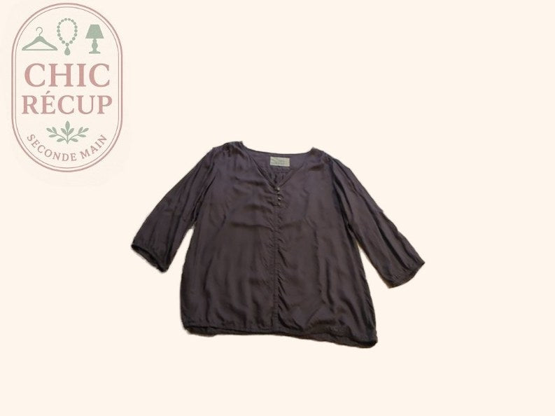Blouse - Cecil - L - Marron - Qubur-130