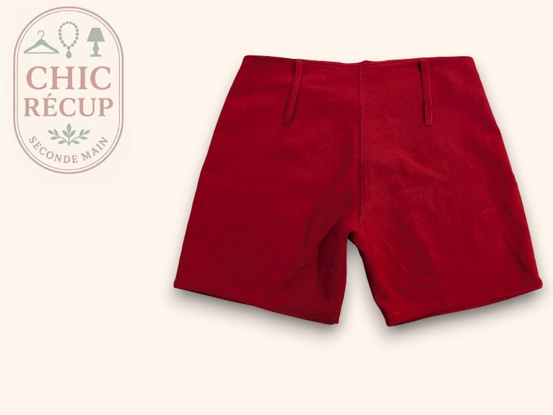 Shorts Taille Basse Carpelle - 38 - Rouge - Qubur-112