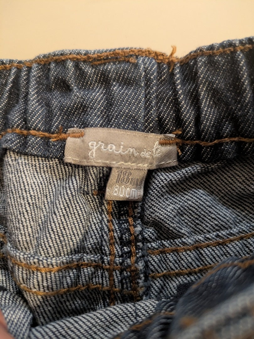 Lot de Pantalons jean garçon 18 mois grain de blé