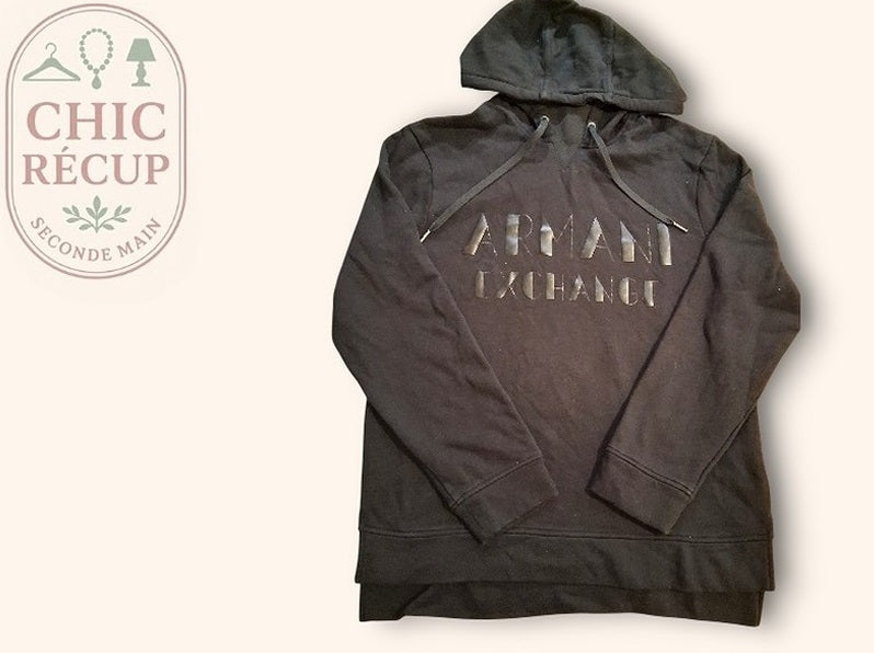 Pull Et Pull A Capuche Armani Exchange - Noir - Olmar-41
