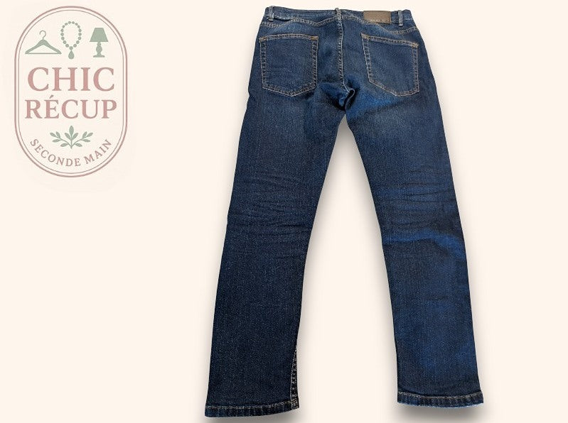 Jeans Coupe Droite Pier One - M - Marine - Ramec-13