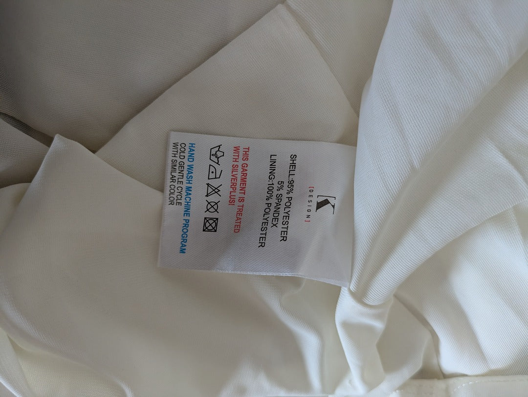 Robe K-design - Xl - Blanc - Motif Tropical