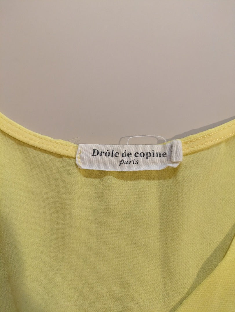 Blouses Manches Courte Drôle De Copine - M - Jaune - Shbad-4