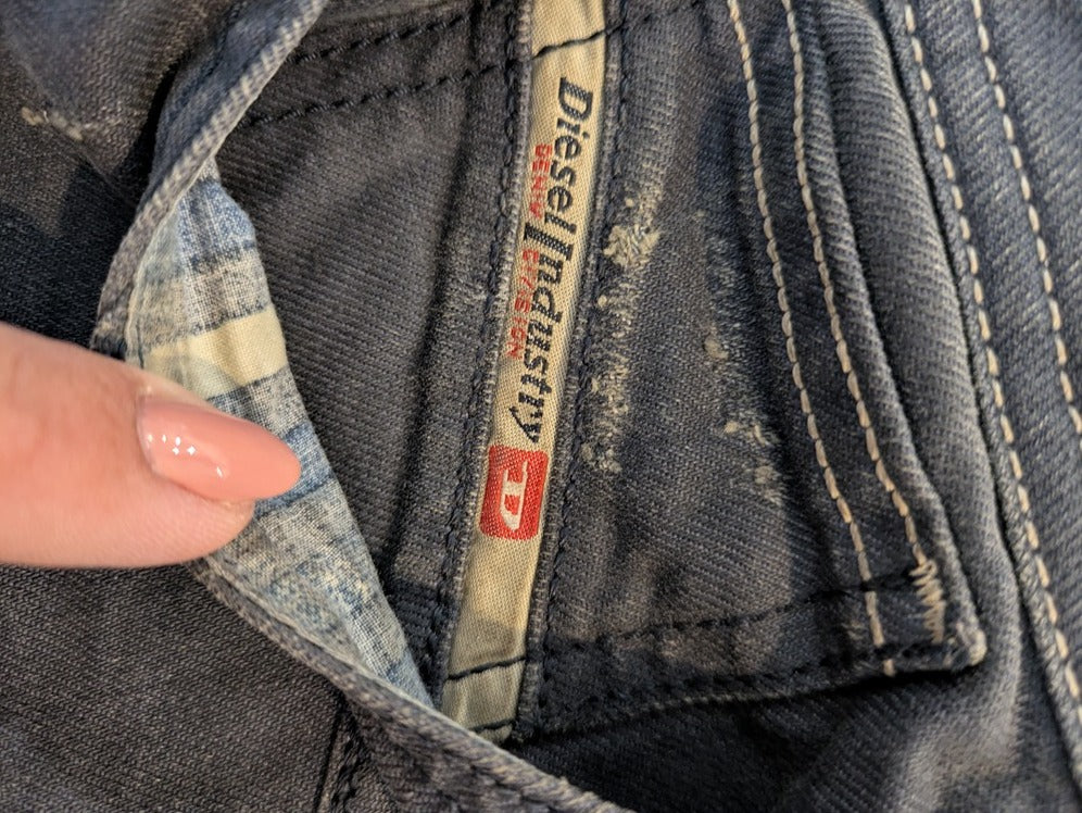 Jeans Coupe Droite Diesel - S - Noir/gris - Ramec-02