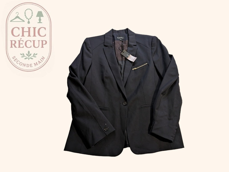 Blazer Caroll - 46 - Noir - Labag-187