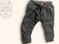 Pantalon garçon Staccato taille 80 coton vert foncé