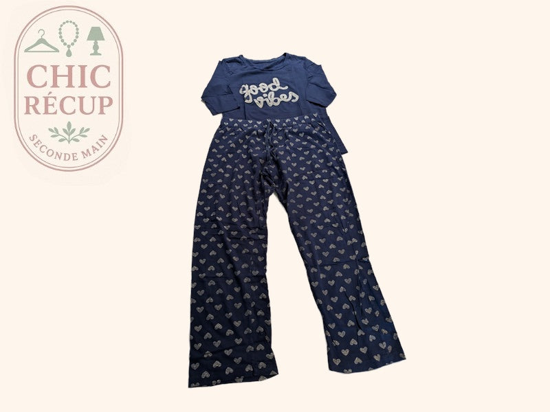 Pyjama Love To Lounge - M - Marine - Evvio-47