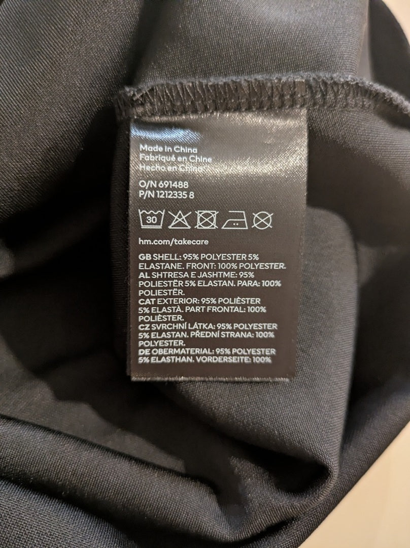 Tops Court H&m - M - Noir - Chpav-130