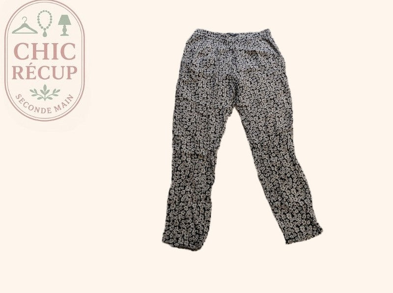 Pantalon Droit Mango - S - Noir - Mache-09