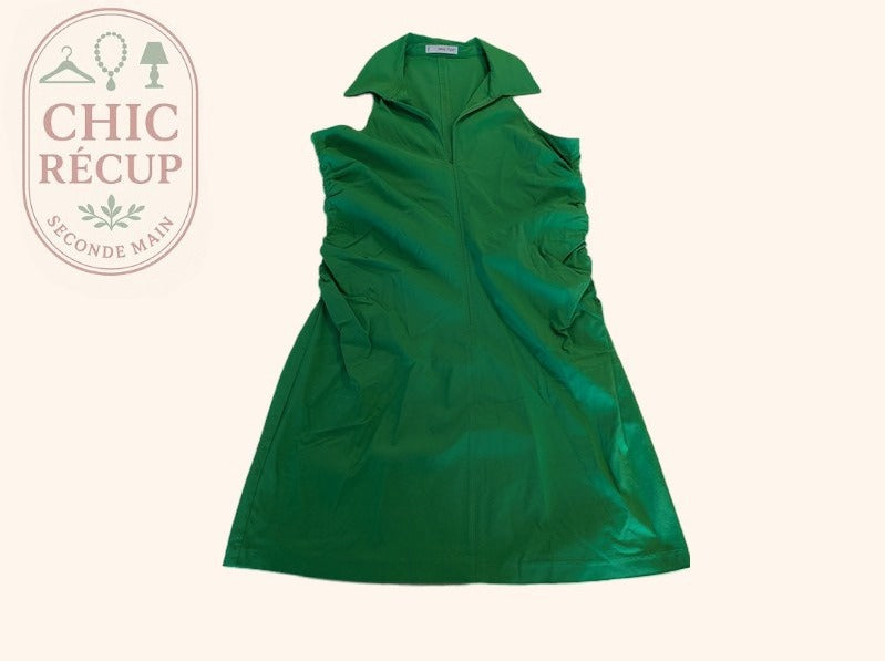 Robe Mng - Xxl - Vert - Sans manches drapée
