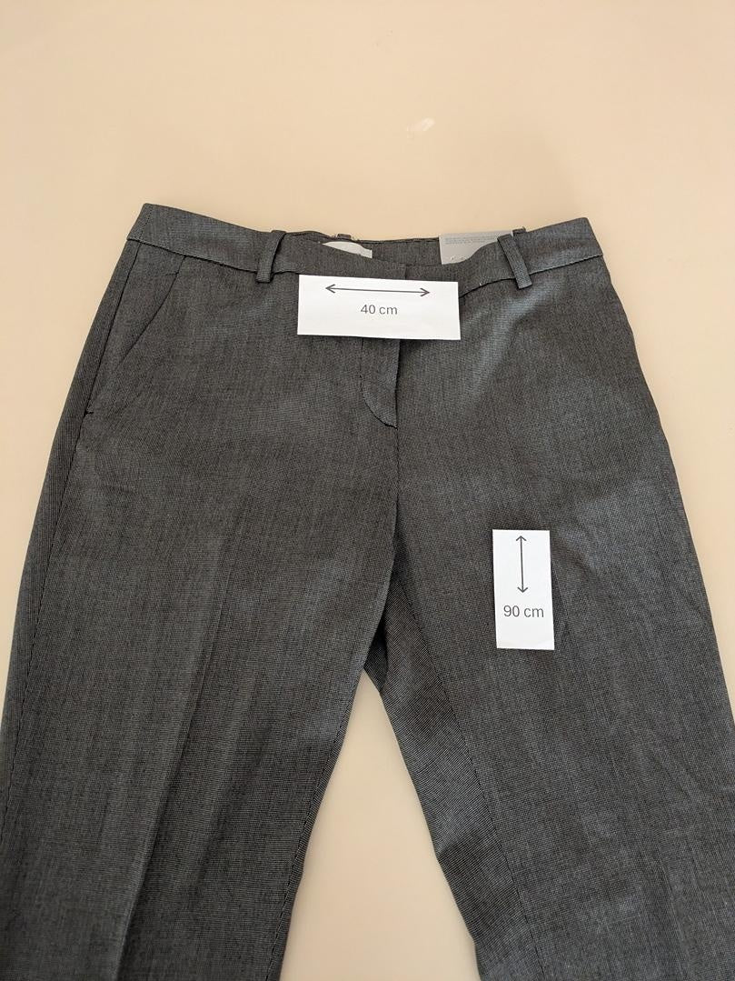 Pantalon femme H&m slim - 38 - gris chiné