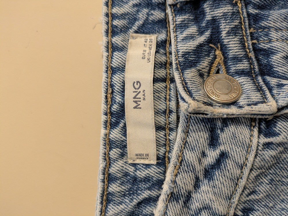 Jeans Coupe Droite Mng - S - Bleu Clair - Malab-6
