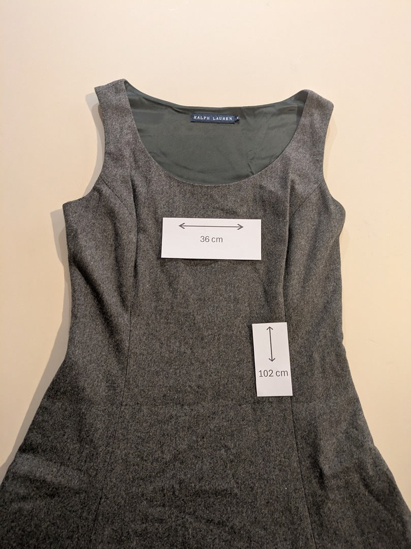 Robe Midi Ralph Lauren - S - Gris - Casor-4