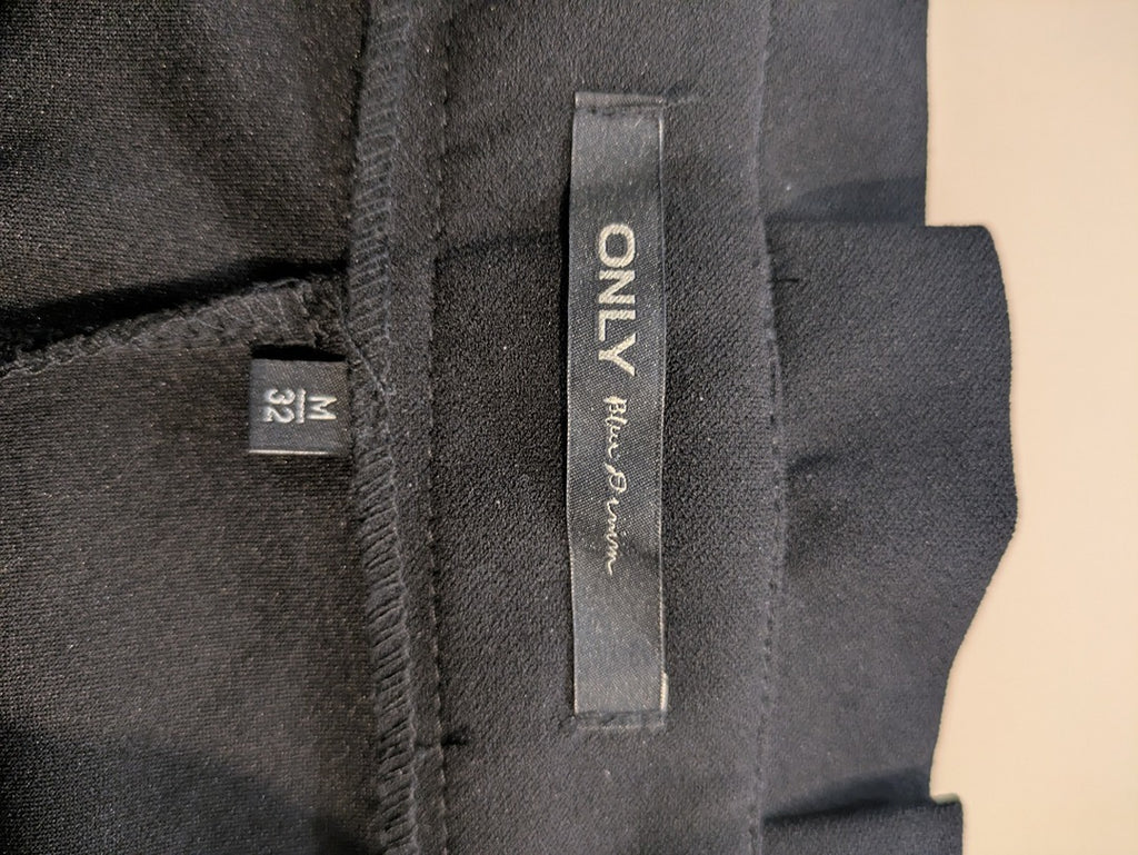 Pantalon Only - M - Noir - taille haute à bande latérale