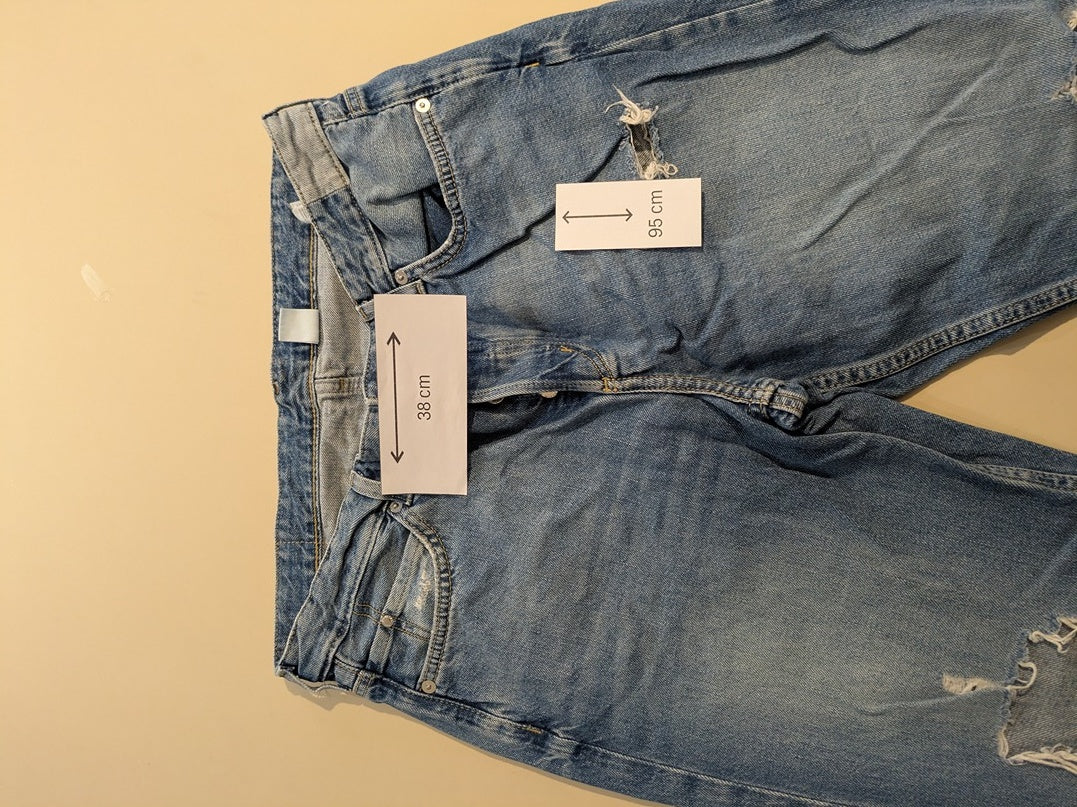Jeans Boyfriend Denim - M - Bleu - Olhat-81