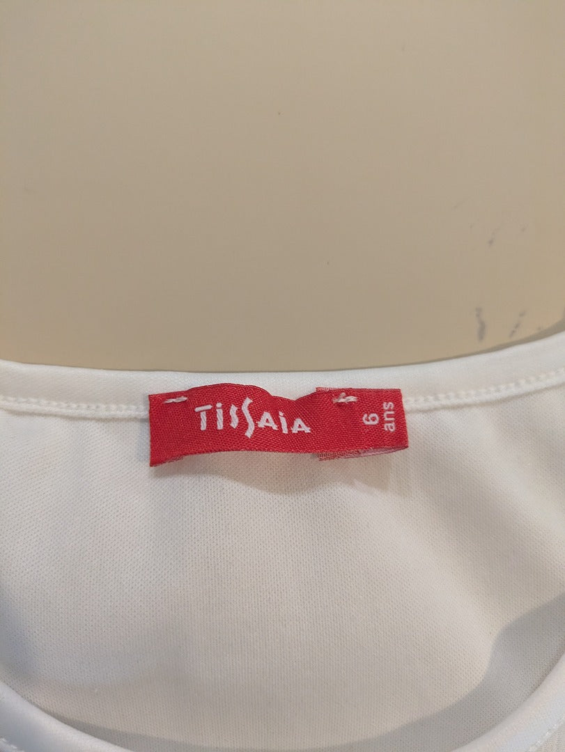 Robe Courte Tissaia - 6 Ans - Blanc - Audeb-11