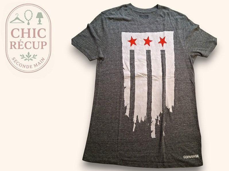 T-shirt Imprimé Converse - S - Gris - Olmar-9
