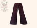 Pantalon Mango - 40 - Bordeaux - Velours
