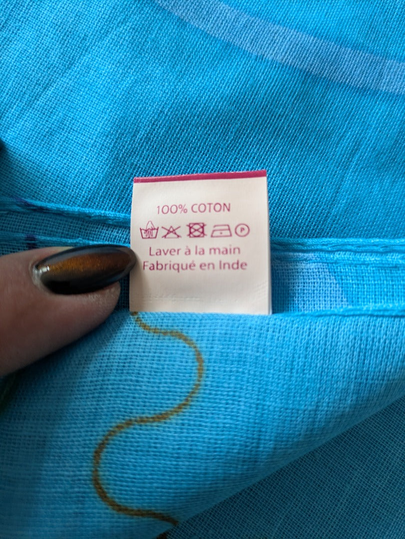 Châle Francoise Saget - Xl - Bleu - Lb2779