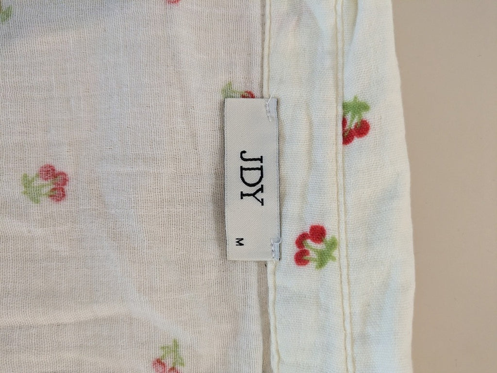 Chemisier blanc à fleurs rouges Jdy taille M