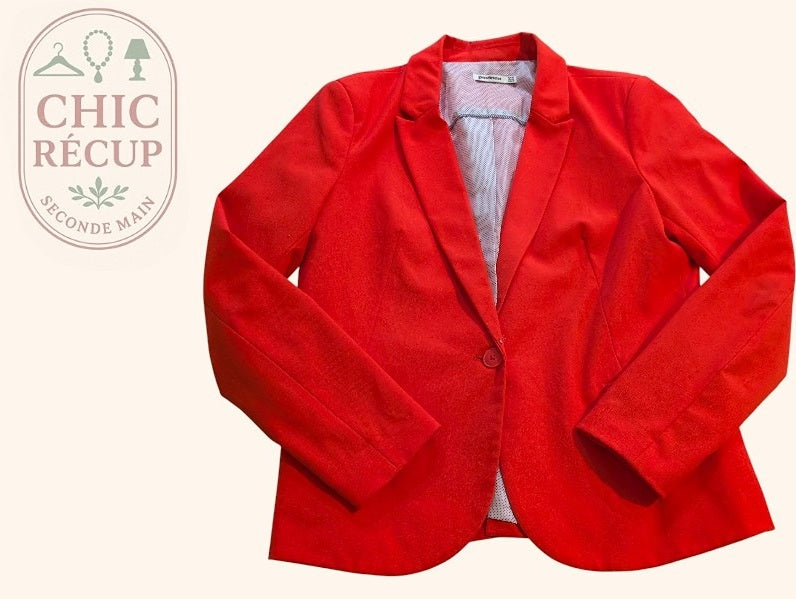 Blazer Stradivarius - Xl - Rouge - Paval-1