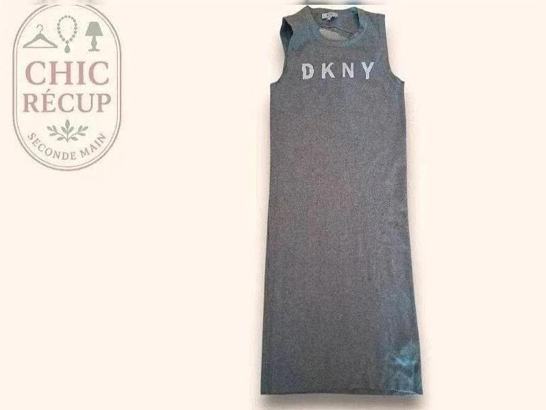 Robe Midi Dkny - S - Gris - Lerom-10