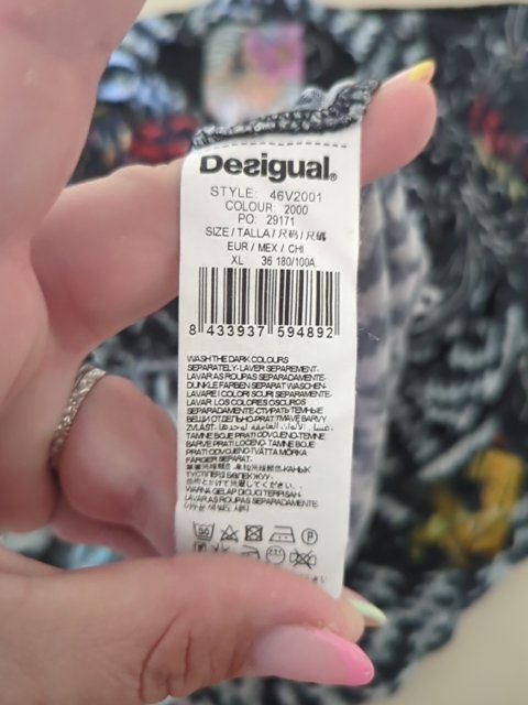 Robe Casual - Desigual - Xl - Noir - Elmai-07