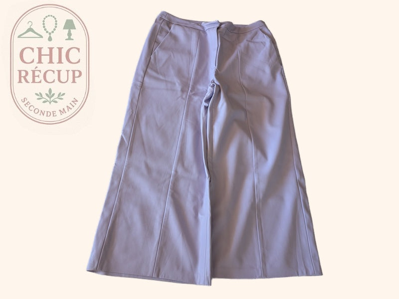 Pantalon large Camaïeu - 44 - Lilas