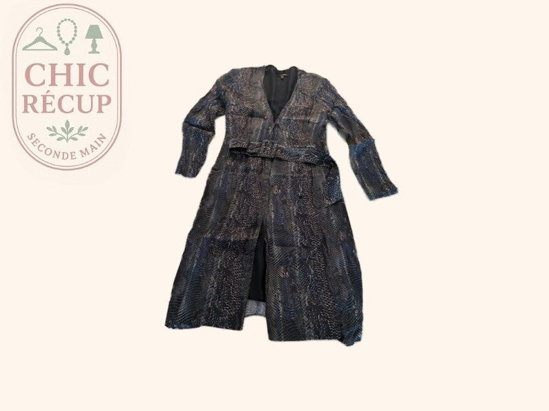 Robe Longue - Massimo Dutti - 34 - Gris - Sthas-12