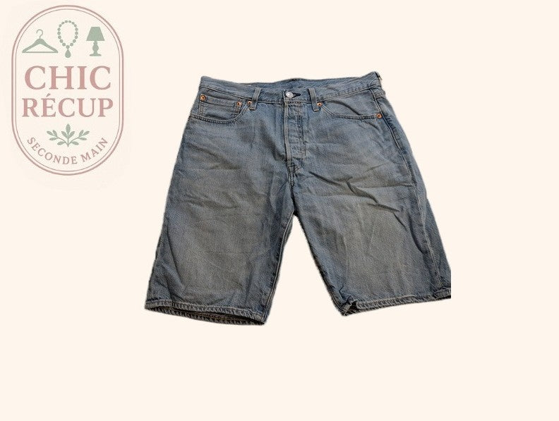 Short en jean Levi's - W32 - Bleu clair - 501