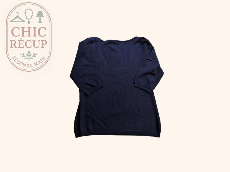 Blouse ¾ Etincelle - Xl - Marine - Labag-206
