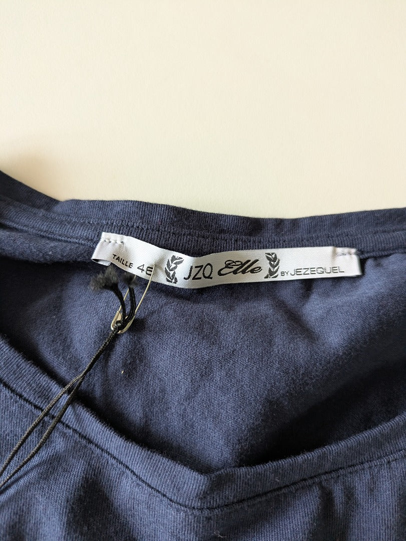 T-shirt manches longues Jzq Elle - 48 - Bleu marine