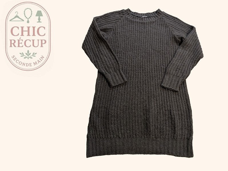 Robe D'hiver Boohoo - S - Gris - Vabar-04