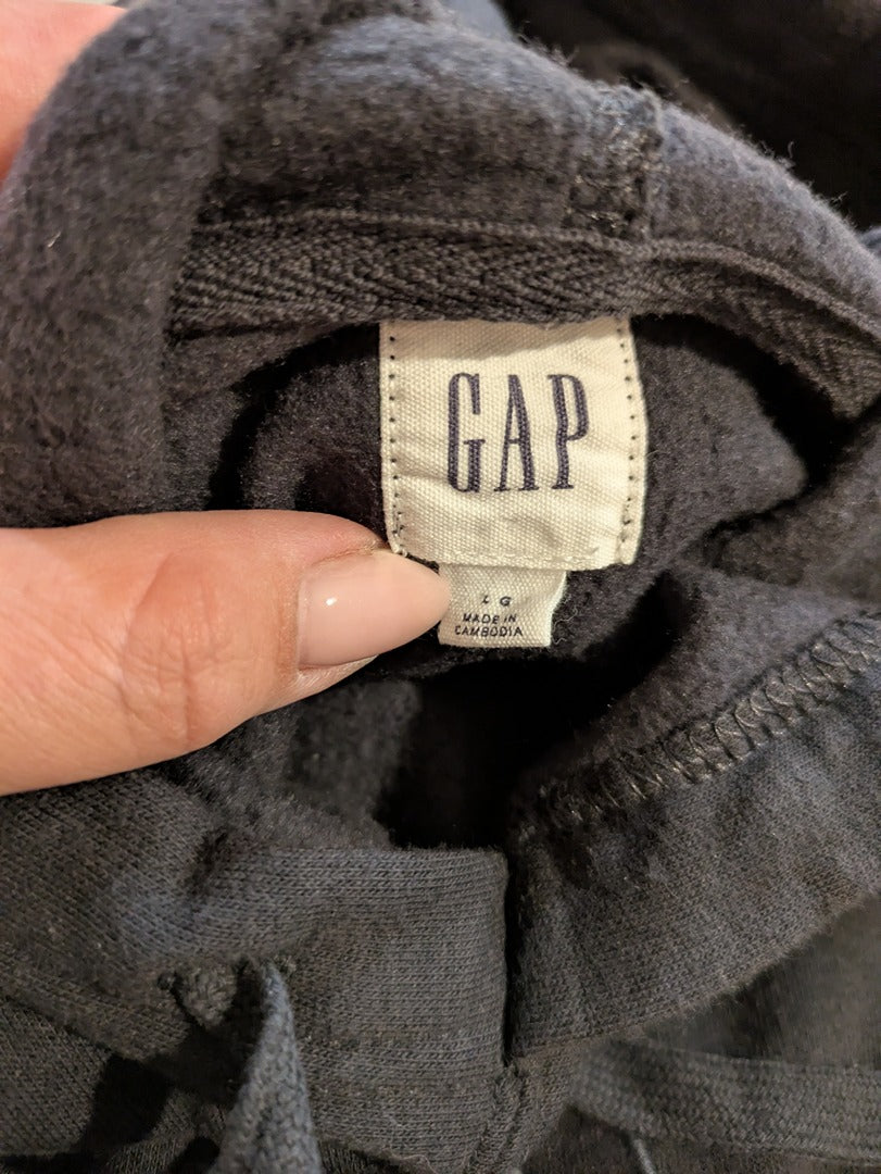 Sweat à capuche Gap - L - Noir - Logo brodé