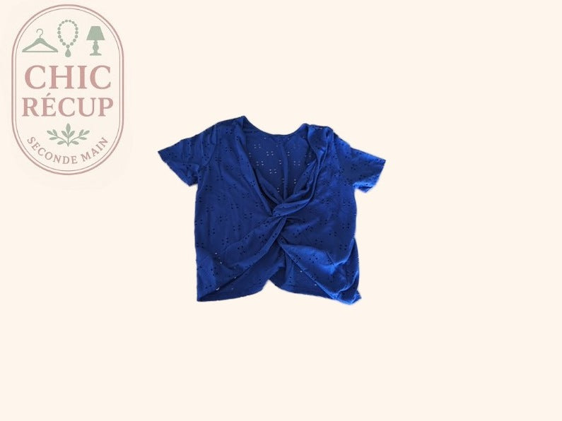 T-shirt Kiabi - Xl - Bleu - Torsadé