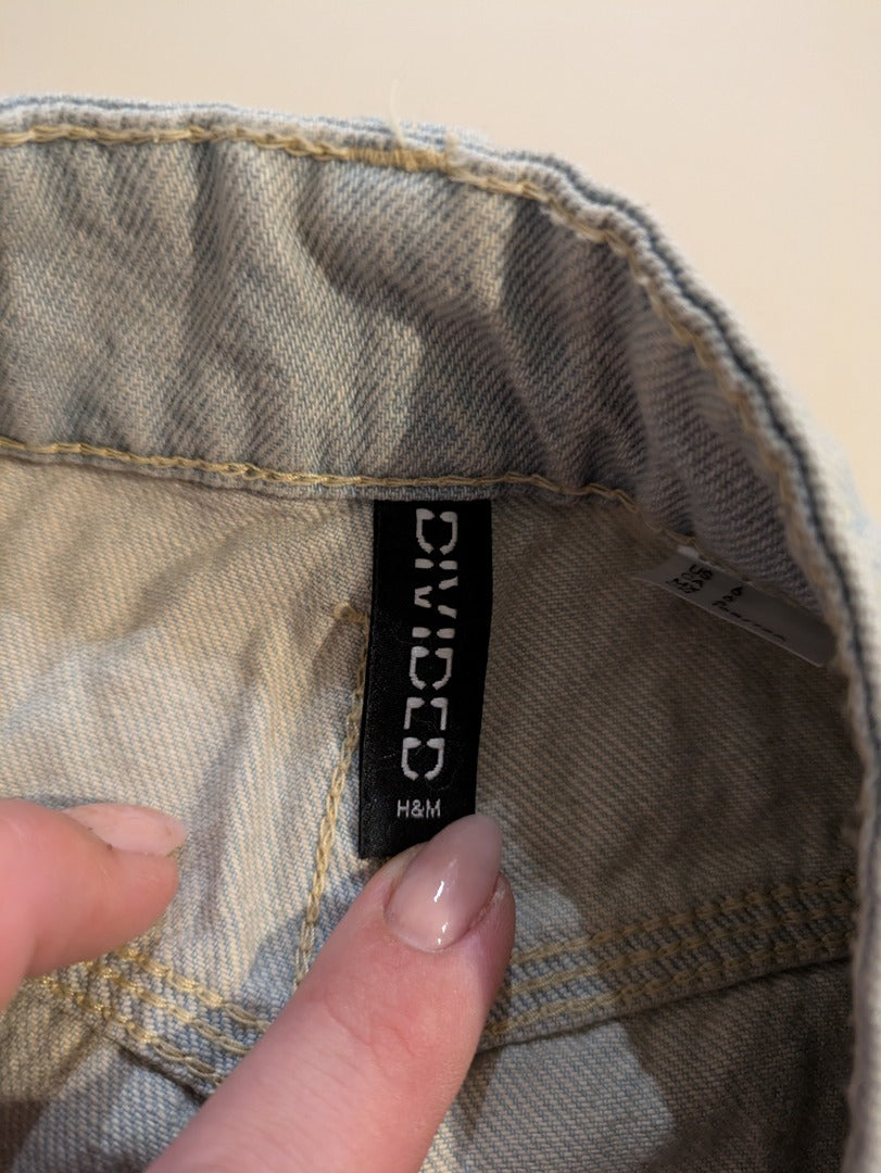 Pantalon À Jambes Large H&m - 38 - Bleu - Evvio-84
